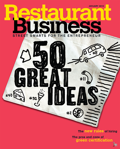 Restaurant Business Magazine January 2010 Issue