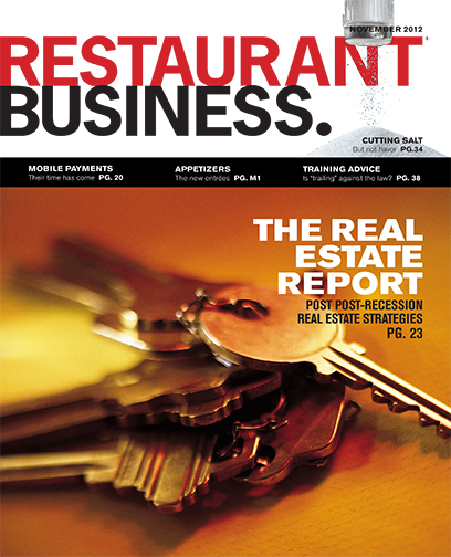 Restaurant Business Magazine November 2012 Issue