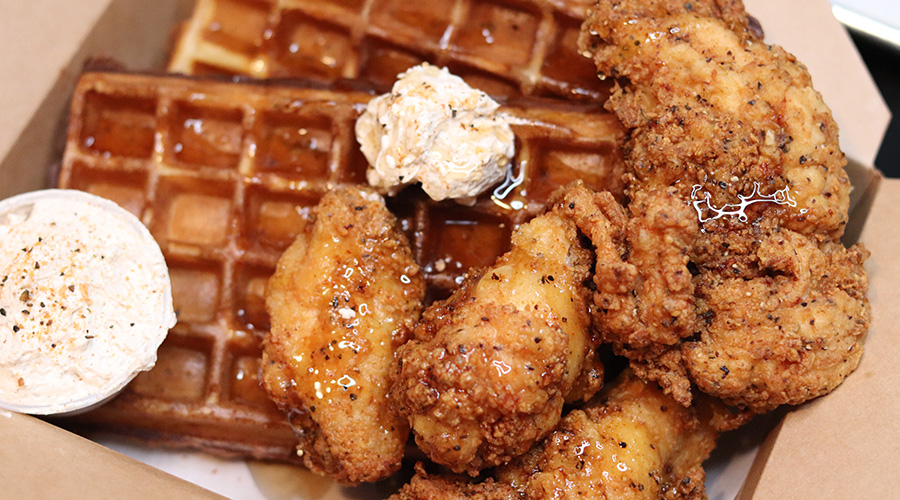 Chicken Head waffles