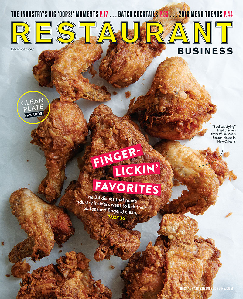 Restaurant Business Magazine December 2015 Issue