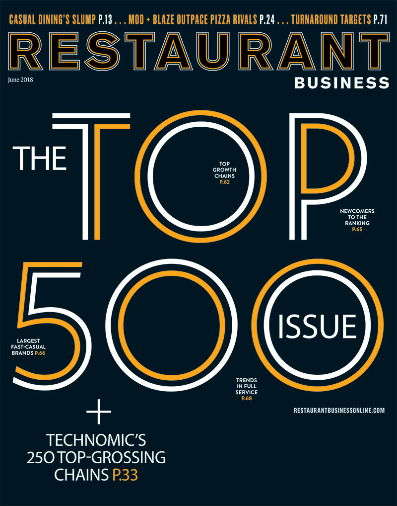 Restaurant Business Magazine June 2018 Issue