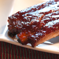 St. Louis Spare Ribs with Blackberry Jalapeno BBQ Sauce